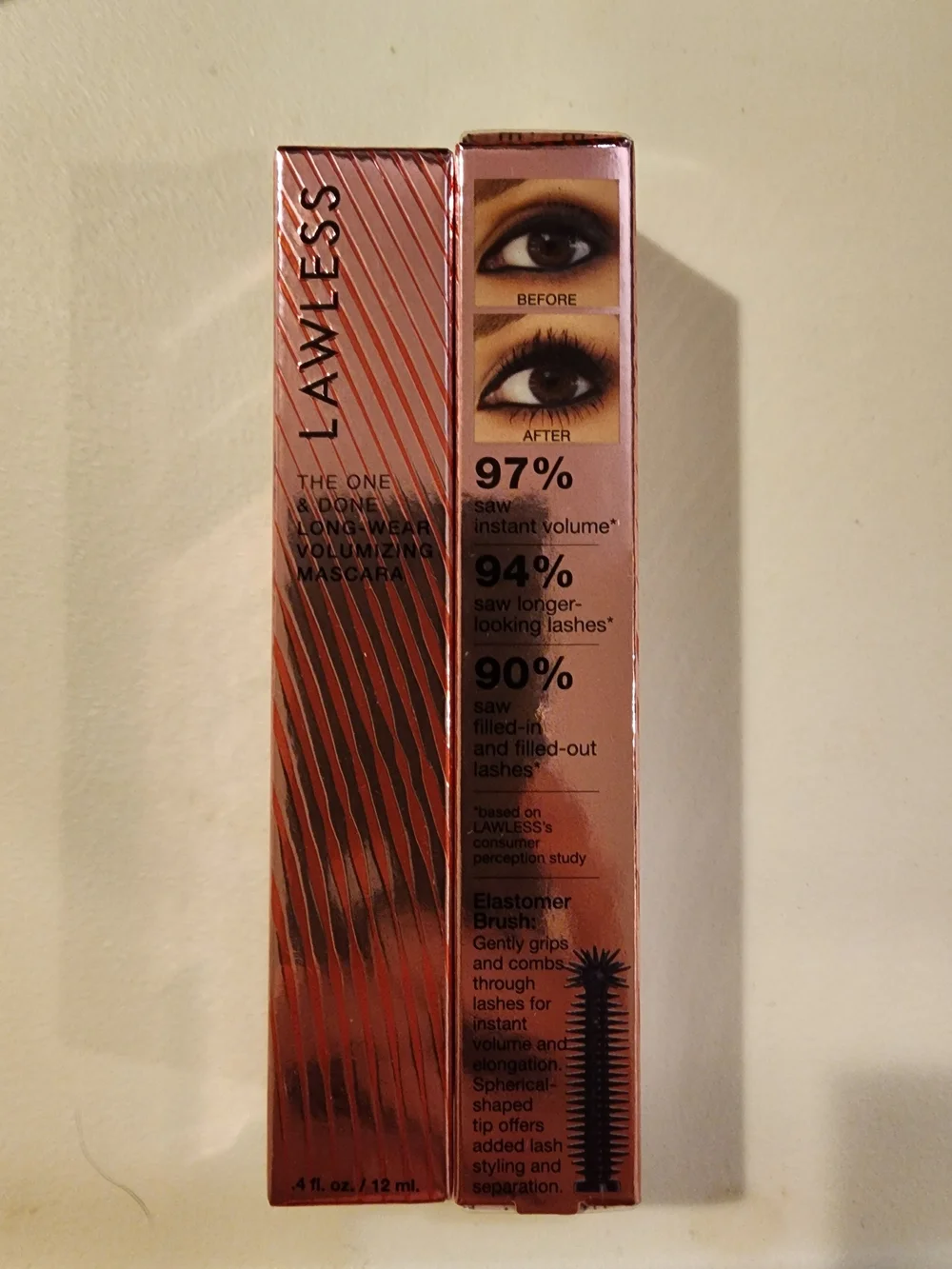 LAWLESS Flawless Volumizing Mascara — Rose Gold Packaging